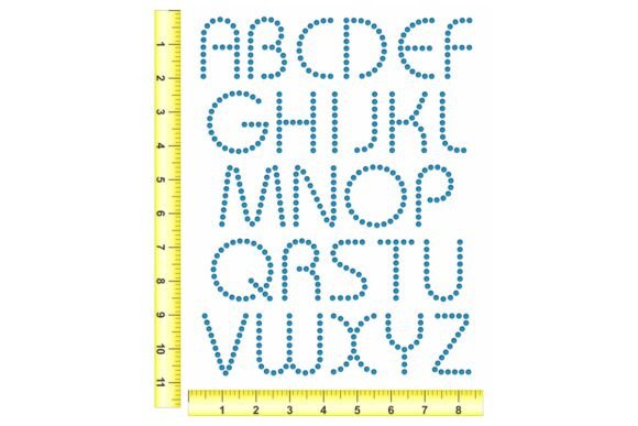Download Rhinestone Design FONT - ARUBA 2" - Sign font Collection