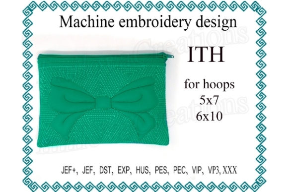 Download Cosmetic Bag Zippered Bag Ribbon - Red Collection