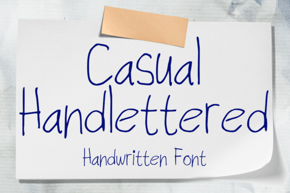 Download Casual Handlettered - Red Collection