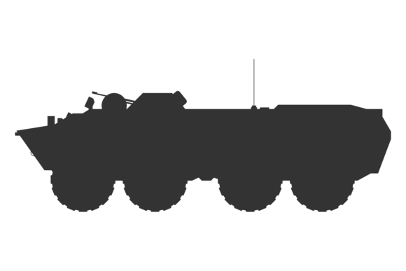 Download Armoured Personnel Carrier Black Silhoue - Red Collection