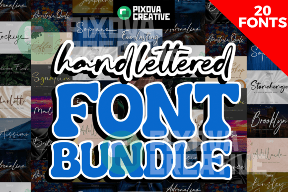 Download Hand-lettered 20 Brush Bundle - Red Collection