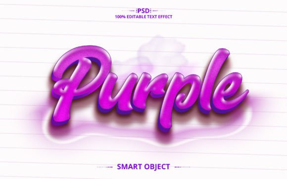 Download Purple Text Effect Design Font Effect - Sign font Collection