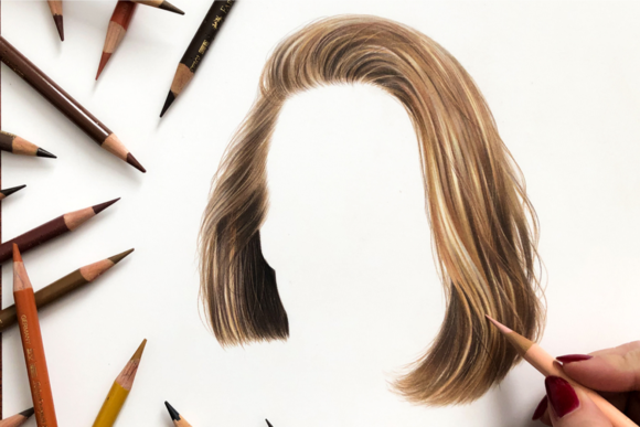 Download Drawing Hair with Colored Pencils - Red Collection
