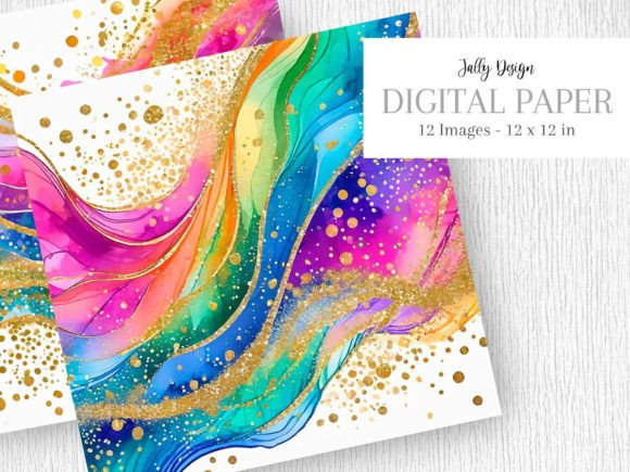 Download Vivid Colored Rainbow Alcohol Ink Art - Red Collection