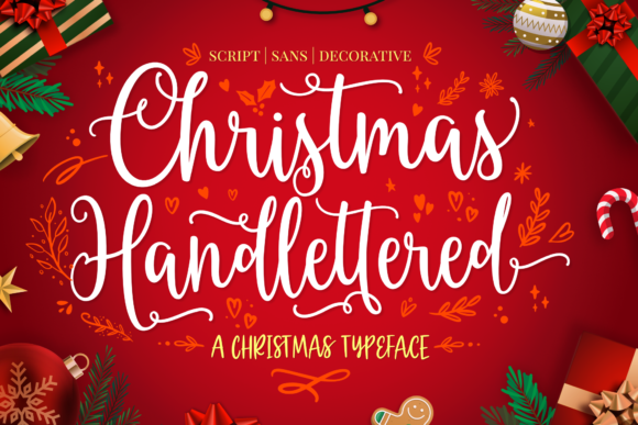 Download Christmas Hand-lettered Trio - Red Collection